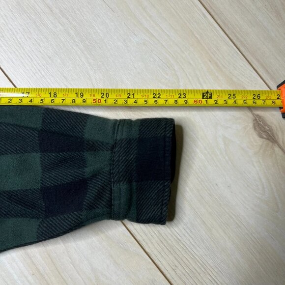 Polo Ralph Lauren Button Up Mens Green Plaid Spread Regular Shirt Pockets Medium - Picture 7 of 11